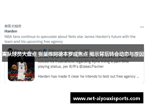 离队球员大盘点 张呈栋阿德本罗成焦点 揭示背后转会动态与原因